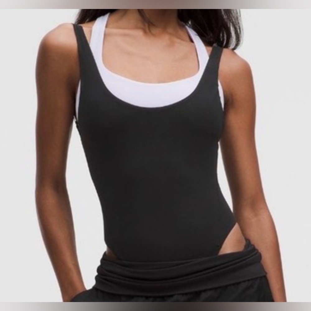 Lululemon Nulu Mesh Scoop Back Bodysuit